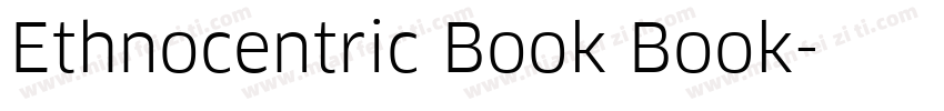 Ethnocentric Book Book字体转换